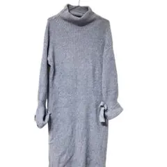 The Virgnia ロングワンピース タートルネック ウール混 フリーサイズ