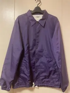 チャンピオン　champion コーチジャケット　メンズL 古着　パープル