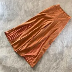 jouetie フレアワイドパンツ プリーツ オレンジ サイズM ワイドパンツ