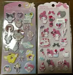 My Melody & Kuromi ジュエルマシュマロステッカー サンリオ