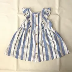ブリーズ ワンピース 90cm ストライプ ノースリーブ フリルのサムネイル