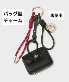 ミニバッグ型チャーム ブラック