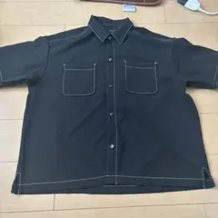 RAGEBLUE 半袖シャツ 黒 ポケット付き