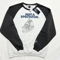 新品未使用 リーボック メンズ L 裏起毛トレーナー グレー 刺繍