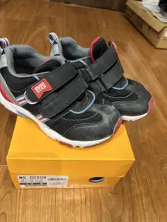 ムーンスター　キャロット MS C2209 キッズスニーカー幅広3E 17.5