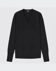 ユニクロ　エクストラファインメリノVネックセーター