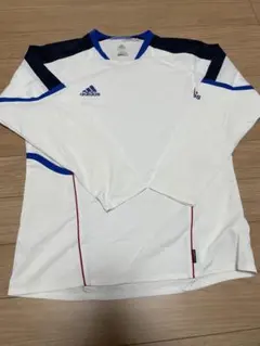 adidas 長袖 トレーニングシャツ ホワイト 大人L サッカー 練習着