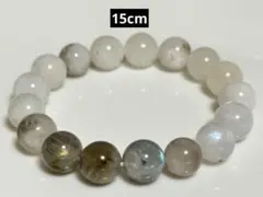 ムーンストーンとラブラドライト ブレスレットハンドメイド 10mm15cm