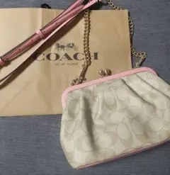 コーチ　がま口バッグ 楽天市場】コーチ COACH 3597 がま口バッグ シグネチャー柄