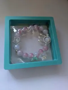 天然石ブレスレット 星形チャーム付き