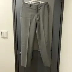 グレー ストライプ スラックス パンツ