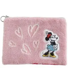 マリークワント ミニーマウス ファスナー付きタオル ピンク　新品　タグ付き