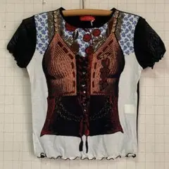新品タグ付き★KAZAMIDORI シアートップ　Tシャツ　38サイズのサムネイル