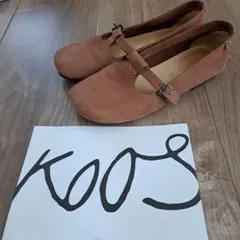 KOOS レザー ストラップシューズ39ブラウンのサムネイル