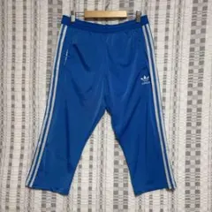 adidas★トレフォイル クロップド トラックパンツ ハイビスカス M