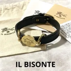 IL BISONTE ブラック レザーブレスレット L【美品】