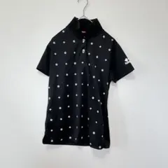 ケイパ【M】ポロシャツ/ドット柄 ダイヤ柄 カジュアル スポーツウェア 半袖