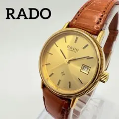 RADO ラドー 稼働 腕時計 ゴールド デイト ラウンド レディース クォーツ