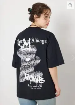 ロデオクラウンズ FONT Bear Ｔシャツ BLACKのサムネイル