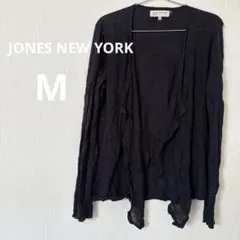 1点もの✨️カーディガン 【M】ブラック 黒 レディース 透け感 長袖 上品