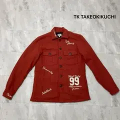 TK タケオキクチ ウールジャケット ミリタリージャケット チェーンステッチのサムネイル