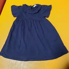 夏服　ネイビー 襟付き ワンピース