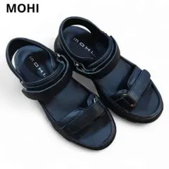 MOHI モヒ ベルクロサンダル 36 レディース 厚底 ブラック レザーのサムネイル