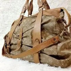 【大容量】ラシット ボストンバッグ ショルダーバッグ ナイロン 総柄 レザー