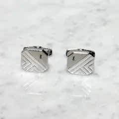 Yves saint Laurent イヴサンローラン カフスリンクス 銀