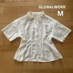 グローバルワーク　ホワイトシャツ　Mサイズ