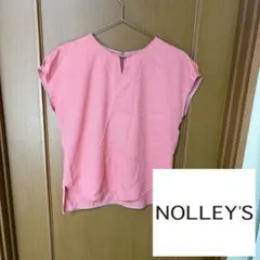 NOLLEY'S ♡1度着用　半袖ブラウス ピンク サイズ38