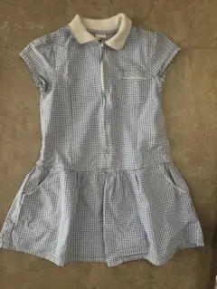 NEXT 半袖ワンピース 青と白のチェック