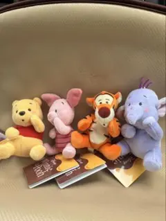 くまのプーさん マスコット きょとん顔Ver. 全4種コンプセット