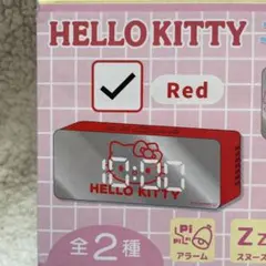 ハローキティ　ミラークロック　Red