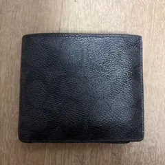 COACH 二つ折り財布 ブラック