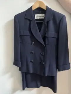 カズイトウ　ネイビー ダブルブレスト スーツ