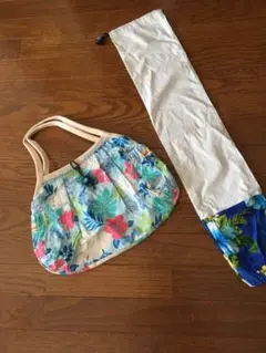 フラダンス パウケース グラニーバッグ ククイ付き 2点セット ハワイアン