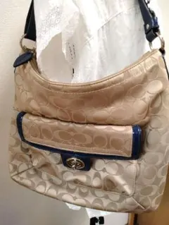 COACH コーチ シグネチャー ホーボー ワンショルダーバッグ