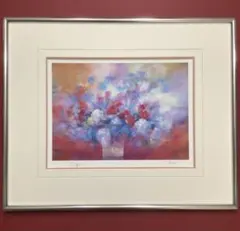 絵画・額縁・版画・船本清司・新品未使用・チャイムが鳴り・美術品・インテリア・雑貨のサムネイル