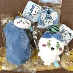 ちいかわ　ハチワレ　マスコット　キーホルダー　3点セット