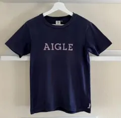 AIGLE エーグル ビッグロゴ ワンポイント刺繍 サイズS