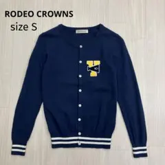 RODEO CROWNS ロデオクラウンズ バックプリント ニットカーディガン
