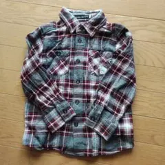 BeBe チェック柄長袖シャツ 110