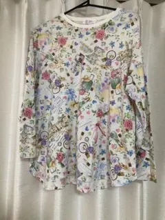 鴨居羊子 TUNIC チュニック 長袖 ルームウェア 花柄 コスメ 総柄のサムネイル