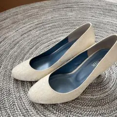 【美品】BENIR ウェディングシューズ　レースシューズ　37サイズ