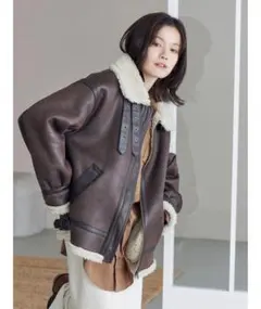 Ungrid フェイクムートンボアブルゾン【値下げ可】