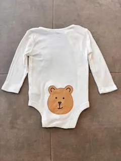 baby gap 70 ホワイト長袖ロンパース 6〜12ヶ月