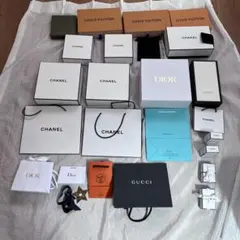 CHANEL VUITTONなど高級ブランド ギフト袋とボックスセット