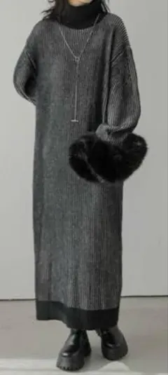 La-gemme ロングニットワンピース