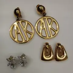 イヤリング　いろいろまとめて3点セット　monet　など　まとめ売り